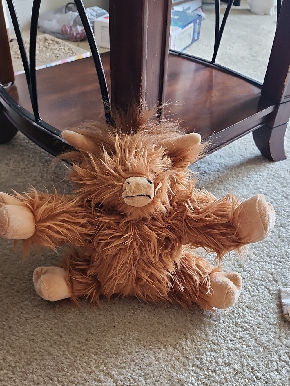 Source Unknown Plush Highland Cow Stuffed Animal - Brown & Cream